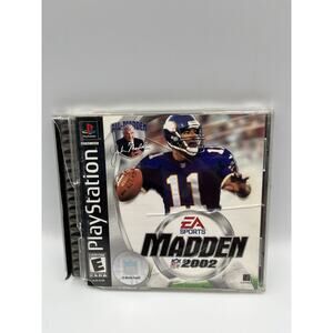Madden NFL 2002 (Sony PlayStation 1, 2001) Complete w/ Manual